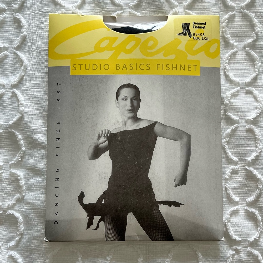 Capezio Black Seamed Fishnets